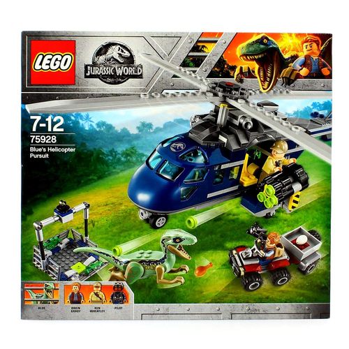 Lego Jurassic World Persecución en Helicóptero de Blue