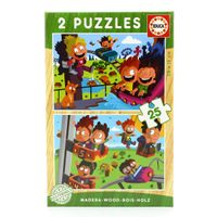 Puzzle de Madera Parque de Atracciones 2x25 Piezas