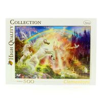 Puzzle Puesta de Sol con Unicornios 500 Piezas