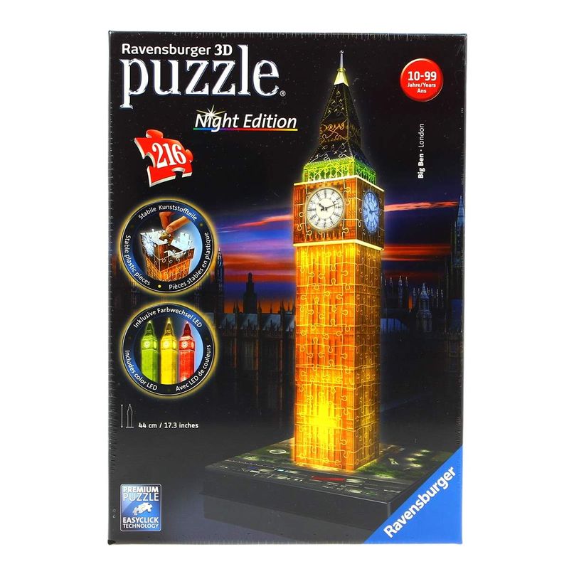 Puzzle-Big-Ben-Night-3D