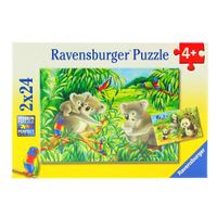 Puzzle Koala y Panda 2 x 24 Piezas