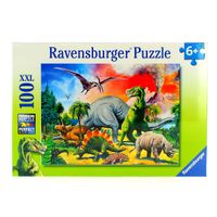 Puzzle bajo los dinosaurios de 100 piezas