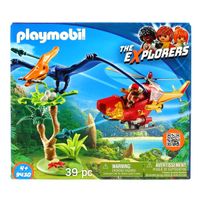 Playmobil The Explorers Helicóptero con Pterosaurio
