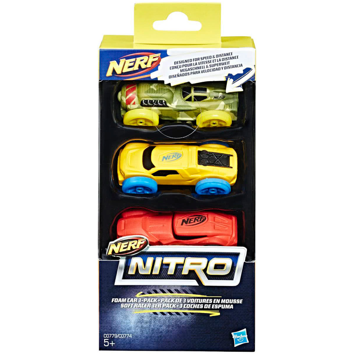 Cielo Excelente Visible Nerf Nitro Pack 3 Coches Espuma