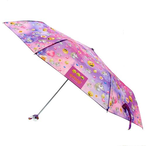 Paraguas Plegable Infantil Emoji Unicornio