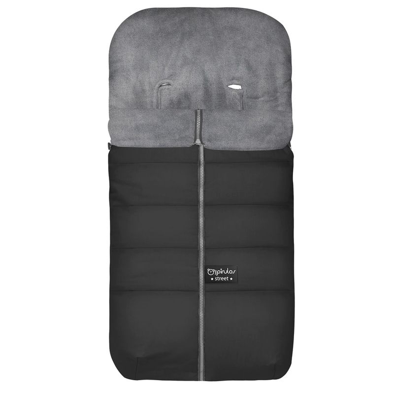 Saco-universal-silla-paseo-Velour-Negro-Liso