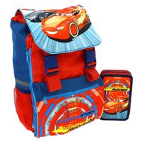 Cars Mochila con Estuche Triple