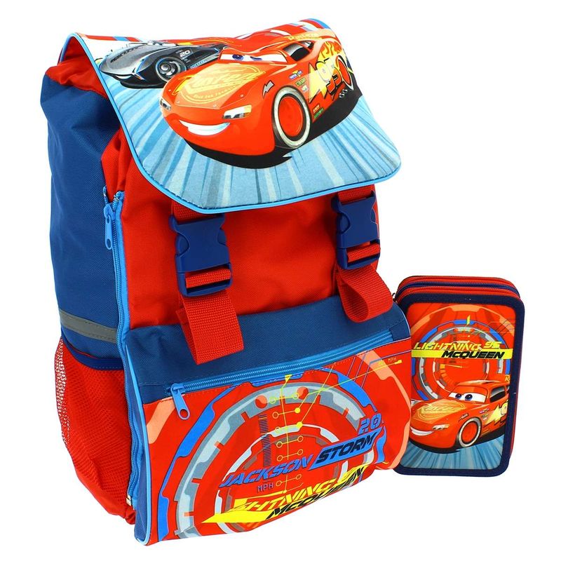 Cars-Mochila-con-Estuche-Triple