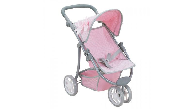 Silla Mu ecas Rosa con 3 Ruedas