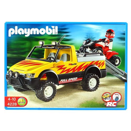 Playmobil Pick up con Quad de Carreras