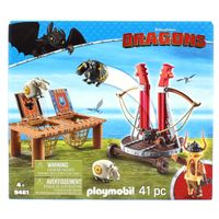 Playmobil Dragons Bocón con Lanzadera de Ovejas