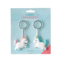 Set 2 Llaveros 3D Unicornios