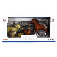 Set de Figuras Granjero con Animales y Caballo