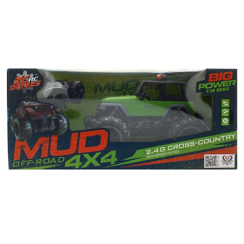 Coche-4x4-Mud-Off--Road-Verde-a-Escala-1-16-R-C_3