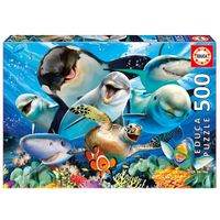 Puzzle Selfie Bajo el Agua 500 Piezas