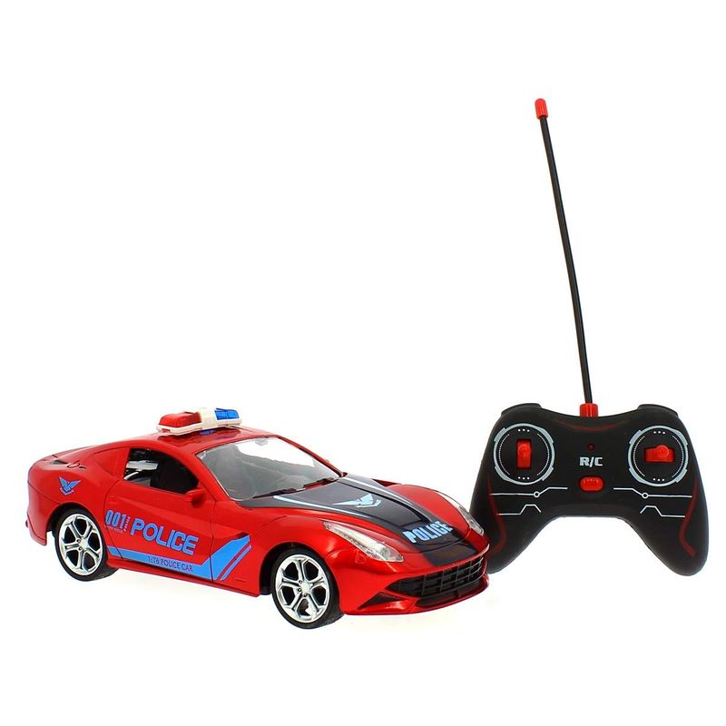 Coche-Policia-Rojo-R-C-a-Escala-1-16