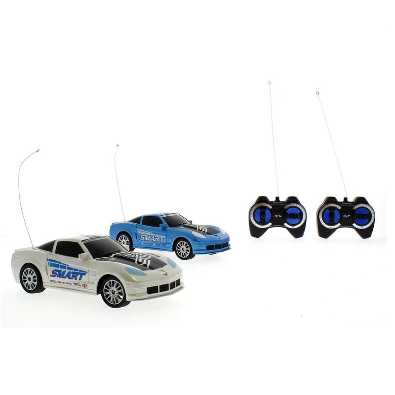 Coche-RC-Set-2-Coches-Racing-Gris-Azul