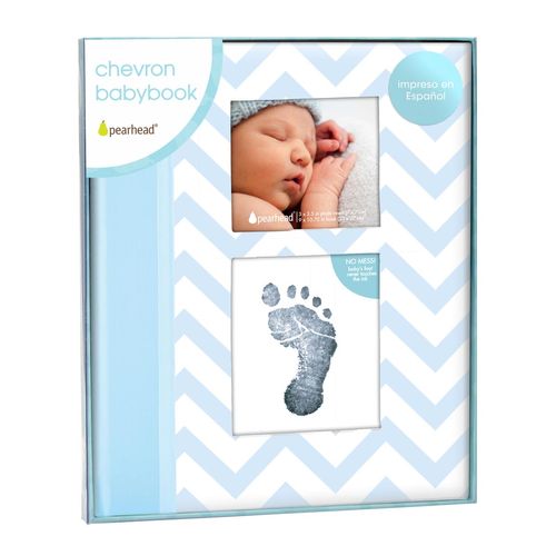 Libro con Huella para Bebé Azul