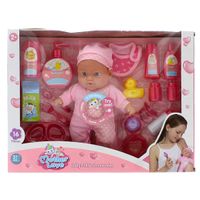 Muñeco Bebé con Sonido Rosa