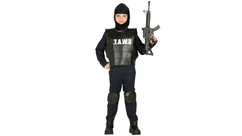 Disfraz de Policía SWAT con accesorios para niños