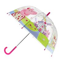 Peppa Pig Paraguas Manual Burbuja Rosa
