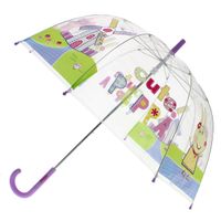 Peppa Pig Paraguas Manual Burbuja Lila