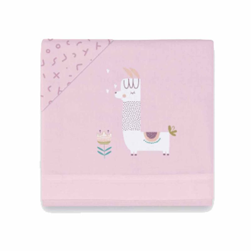 Triptico-de-Sabanas-de-Cuna-60-120-Llama-Rosa