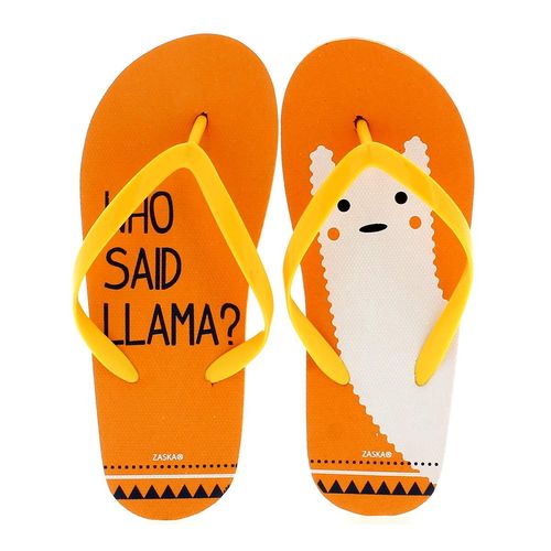 Chanclas Llama Naranjas