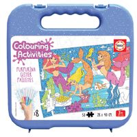 Puzzle Sirenas para Pintar 50 Piezas