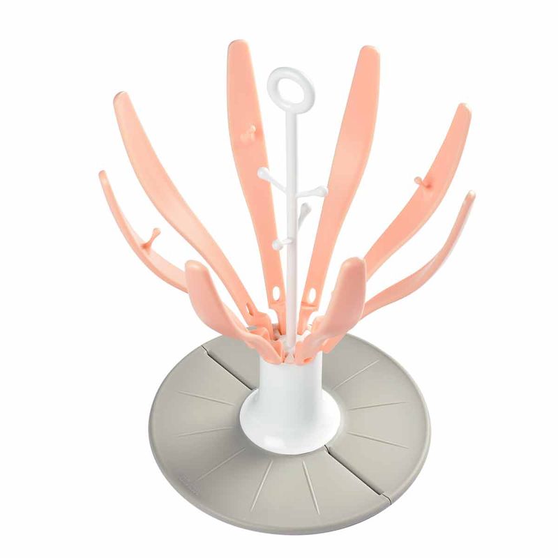 Escurrebiberones-Plegable-Flower-Rosa