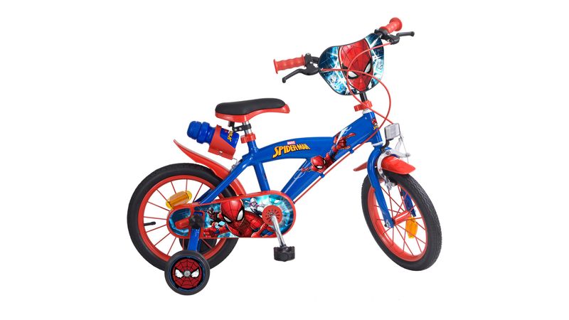 Anémona de mar alfombra Imitación Spiderman Bicicleta Infantil 14"