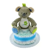 Tarta de pañales Koala azul