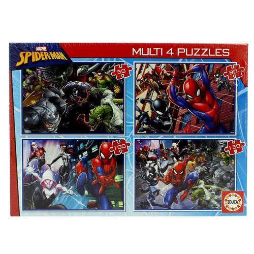 Spiderman Multi 4 Puzzles