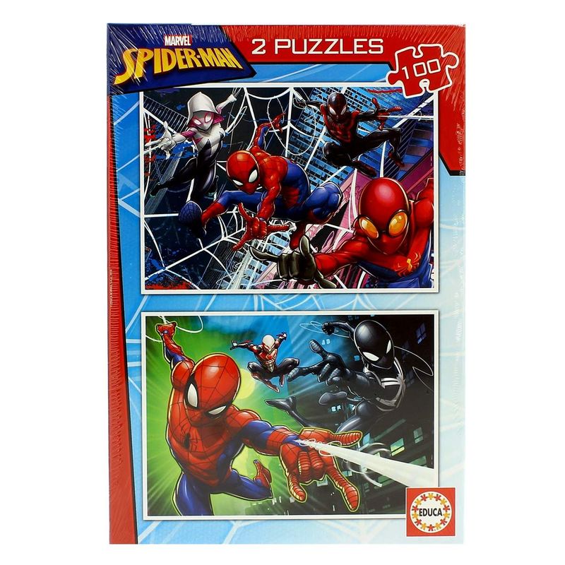 Spiderman-Puzzle-2x100-Piezas
