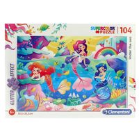 Puzzle Sirenas Glitter 104 Piezas