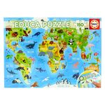 Puzzle-Mapamundi-Animal-150-Piezas
