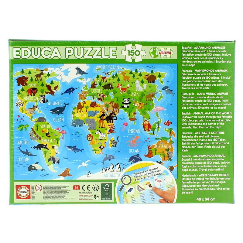 Puzzle-Mapamundi-Animal-150-Piezas_1