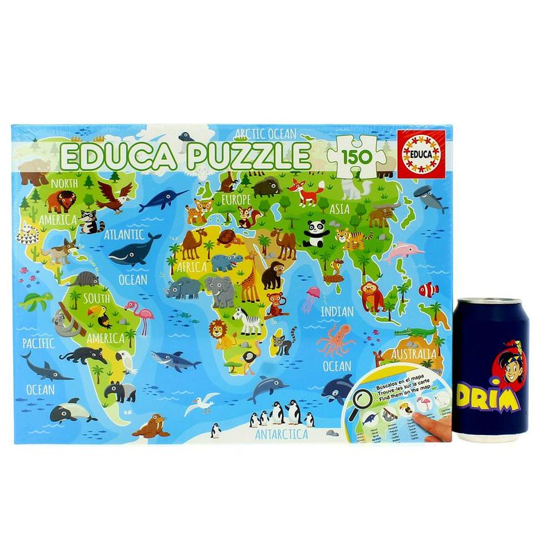 Puzzle-Mapamundi-Animal-150-Piezas_2