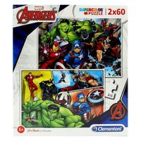 Los Vengadores Puzzle 2x60 Piezas