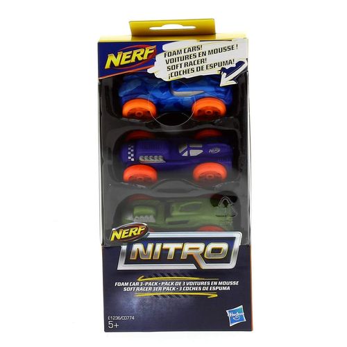 Nerf Nitro 3 Coches Espuma Surtidos