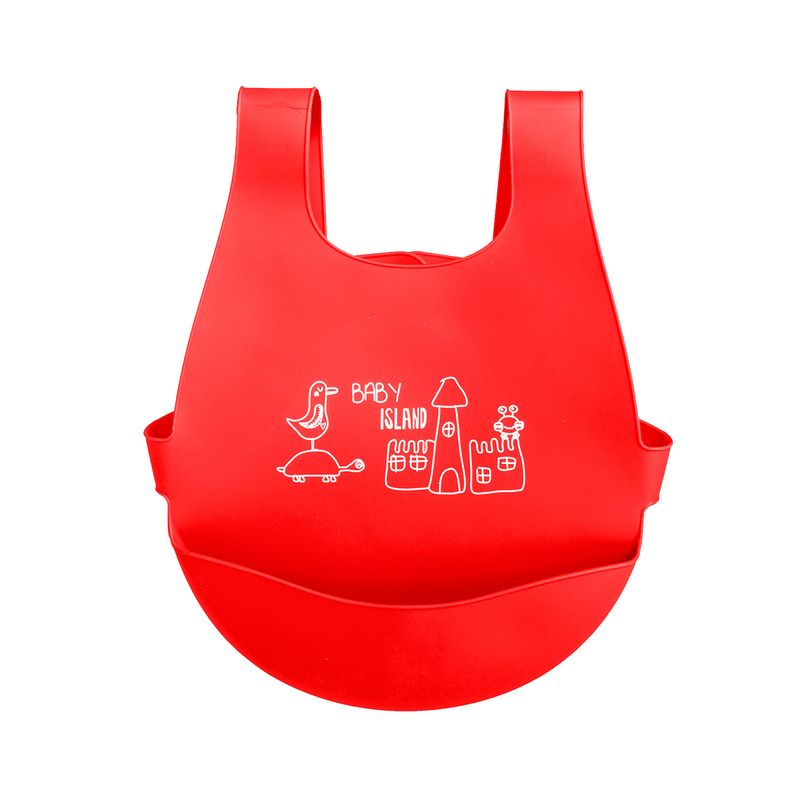 Babero-y-Mantel-de-silicona-Rojo-y-Verde_1