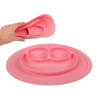 Plato silicona antivuelco Rosa