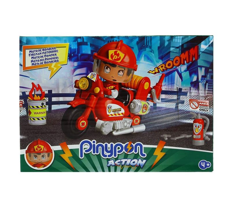 Pinypon Action Moto de Bombero Drim