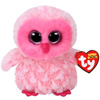 Beanie Boo's Búho Rosa de Peluche 15 cm
