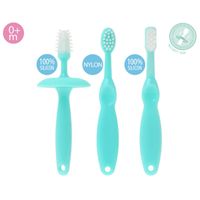 Set de cepillos de dientes para bebé azul