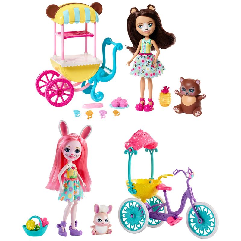 Enchantimals-Muñeca-con-Vehiculo-Surtida