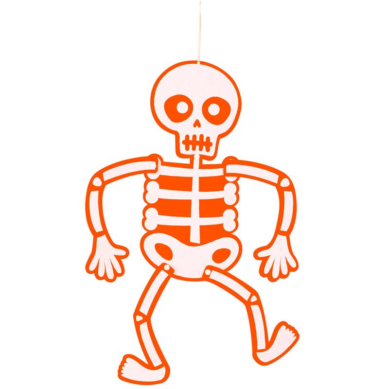 Esqueleto-Movil-Fieltro-Naranja