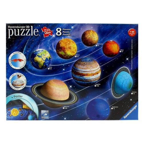 Puzzle 3D el Sistema Planetario