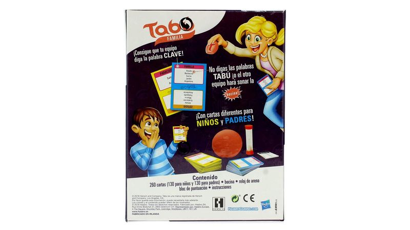 Tabú Familia Juego de mesa