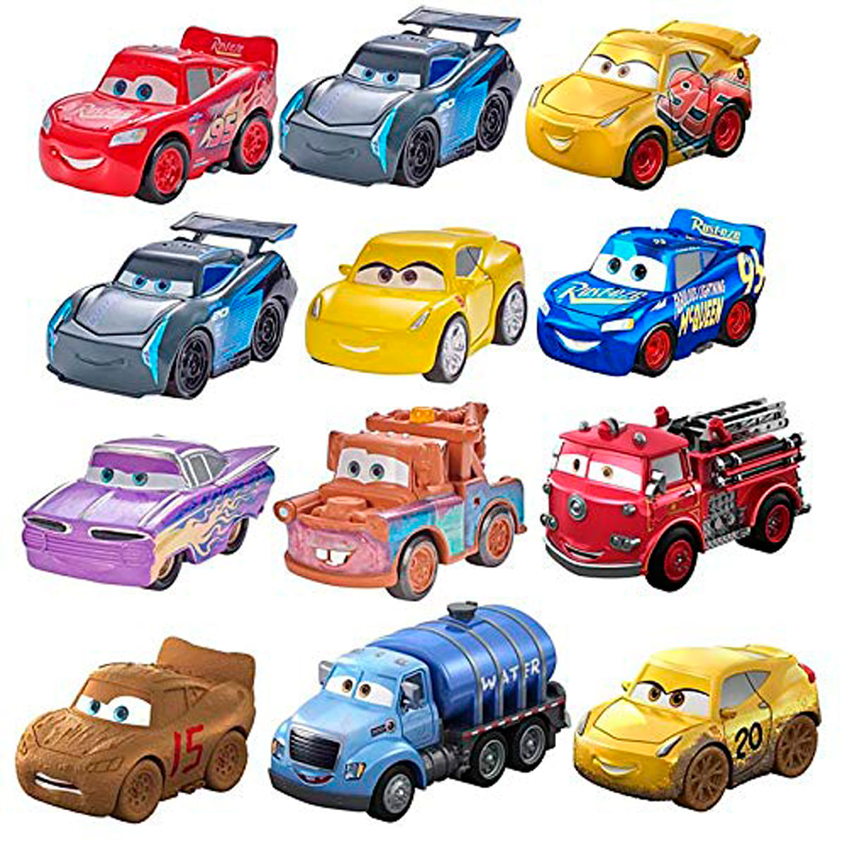 Тачки герои имена. Disney Pixar cars 3 игрушки Minis. Мини машинки Тачки 3 Маттел. Набор машин Mattel cars 3 Mini Racers. Disney Pixar cars Mini Racers.